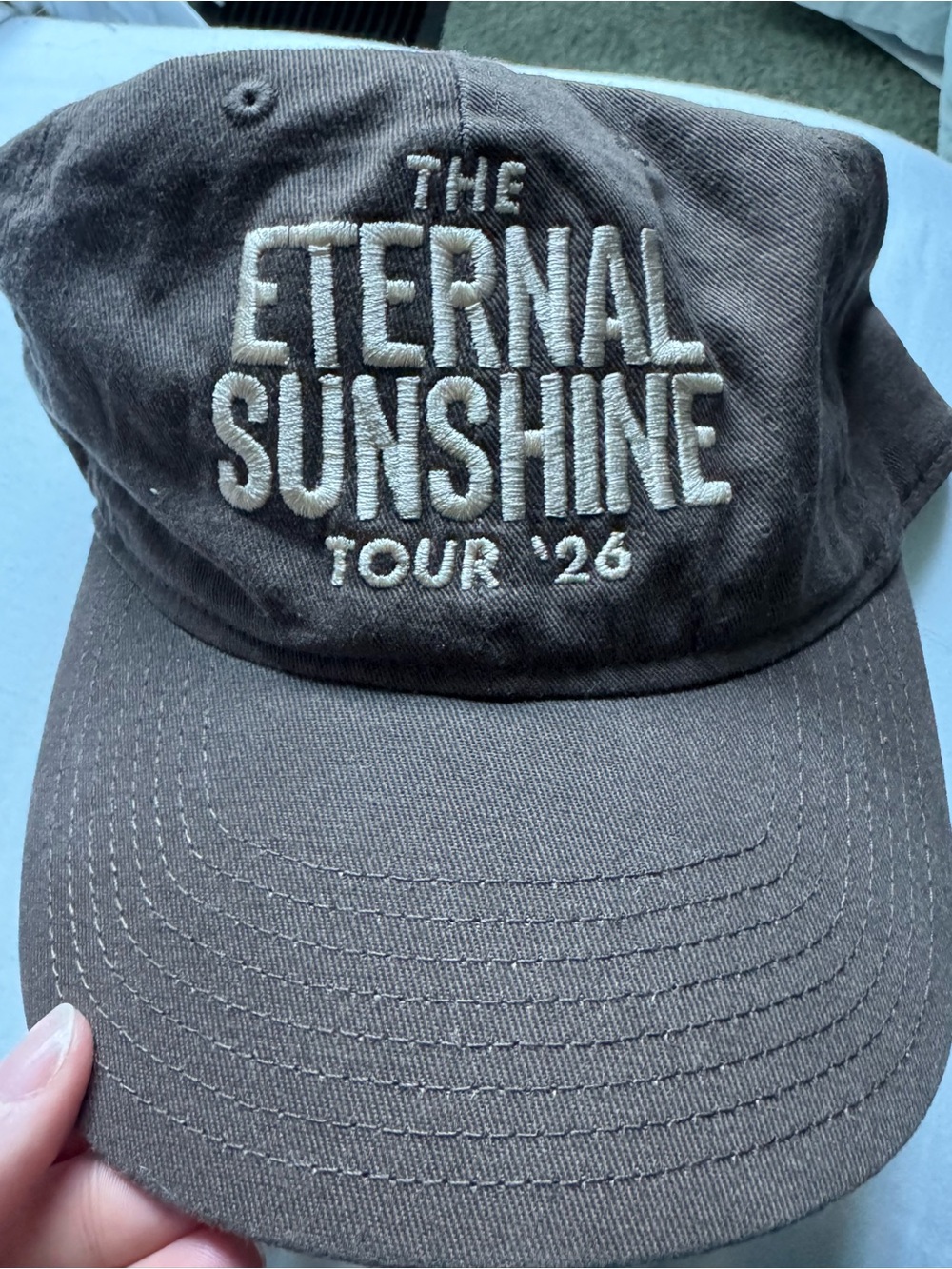 The Eternal Sunshine Tour '26 Embroidered Brown Baseball Cap
